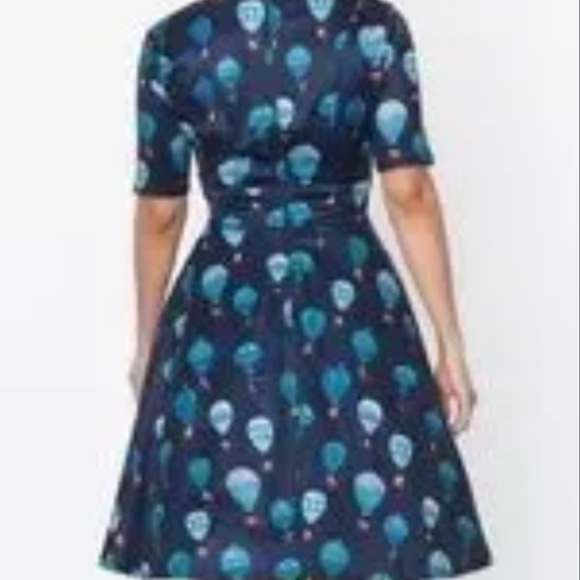 Unique Vintage . Retro style swing dress .Sooooo cute ! The details are to die - Picture 5 of 6